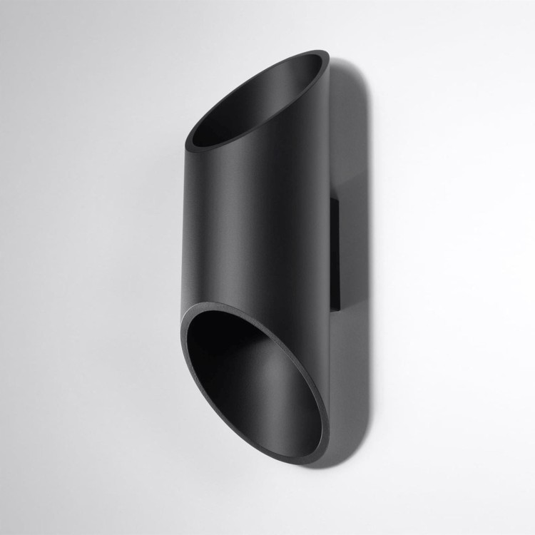 metalowy kinkiet czarna tuba Penne SL.0114 Sollux
