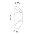 Sollux kinkiet Penne 30cm 1xG9
