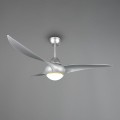 srebrny wentylator na sufit do pokoju i lampa LED 2300lm Alesund R67142187 Reality