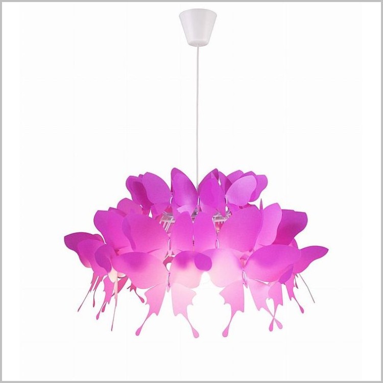 designerska lampa wisząca z różowych motyli Farfalla Light Prestige LP 3439/1P dark pink