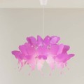 różowych lampa wisząca do sypialni Farfalla Light Prestige LP 3439/1P dark pink