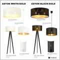 klimatyczne lampy sufitowe Emibig Aston Black i White Gold