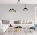 designerska czarna lampa wisząca do salonu Maxlight Concept P0455