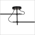 czarna lampa sufitowa z możliwością regulacji Maxlight Concept P0455