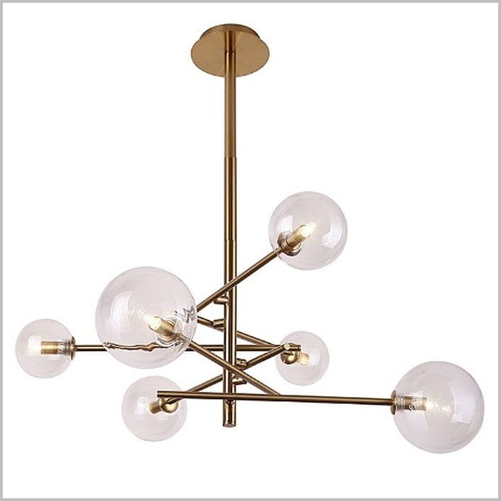 Maxlight Lollipop P0294 złota lampa wisząca wysokość 80 cm