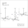 Maxlight Lollipop  lampa wisząca dane techniczne