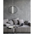 czarna lampa wisząca LED do salonu Treviso Light Prestige