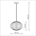 nowoczesna lampa wisząca LED 40 cm Treviso Light Prestige