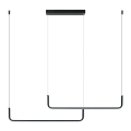 minimalistyczna lampa wisząca LED Malawi LP-1015/2P Light Prestige