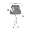 słodka lampa nocna do sypialni Candellux Sweet 41-64189