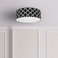 czarna lampa sufitowa abażur 70 cm Milagro Pierre Black