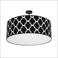 lampa sufitowa czarno biała Milagro Pierre Black mlp4419