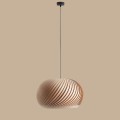 lampa wisząca w stylu boho Aldex Nature Dark L buk
