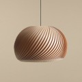 duża lampa drewniana w kolorze delikatnego brązu Nature Dark XL Aldex