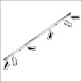 listwa z reflektorami na sufit lub ścianę Sollux SL.0732 Ring 6 chrom