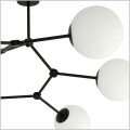 czarny stelaż białe kule Space 6 Black/Opal 1133/6  Emibig