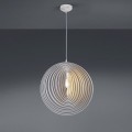 lampa wisząca z jasnego drewna Trio Boolan 305900130