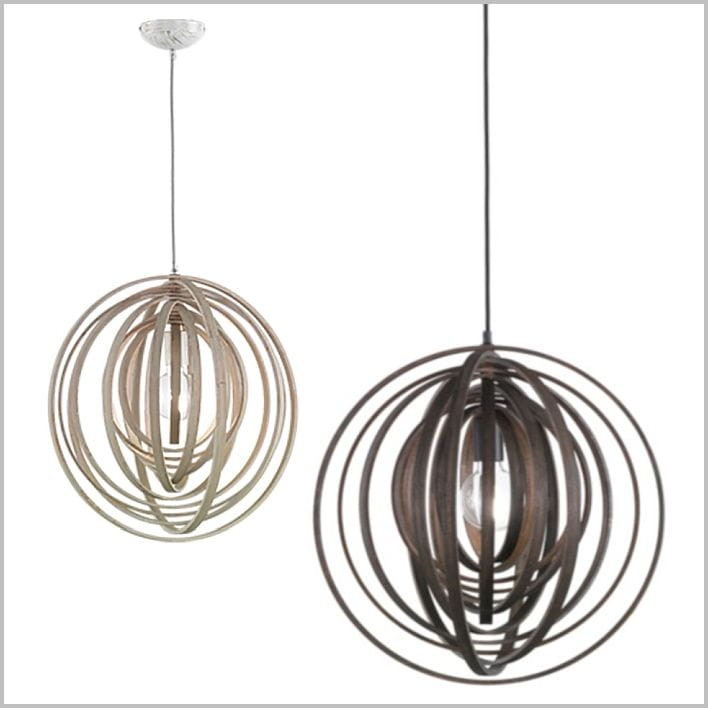 lampy z naturalnego drewna Trio Boolan 305900126