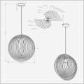 Trio Boolan lampa lampy drewniane z ruchomym kloszem