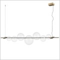 złota lampa wisząca LED szerokość 156 cm Amore Step into Design ST-8869P-L