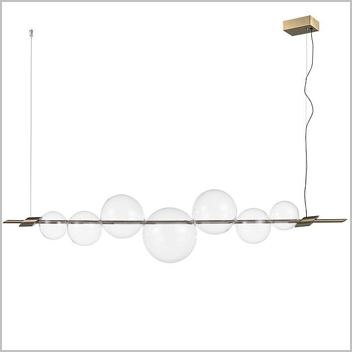 złota lampa wisząca LED szerokość 156 cm Amore Step into Design ST-8869P-L
