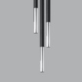 czarno srebrna lampa wisząca Sollux Mozaica SL.0887 chrom