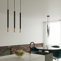 czarne lampy wiszace z dodatkiem miedzi Sollux Mozaica SL.0890