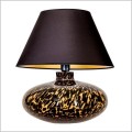 lampa stołowa szkło ręcznie formowane czarno-bursztynowe Tanzania 4concepts L005092214