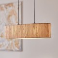 lampa wisząca z abażurem z trawy morskiej Wimea Brilliant 99429/76