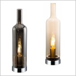Bottle  szklana lampka stojąca w kształcie butelki Reality.