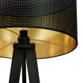 czarno złota lampa podłogowa Emibig Aaston Black-Gold 1148 LP1