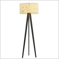 lampa podłogowa na drewnianym trójnogu z korkowym abażurem Emibig Aaston Cork 1149 LP1
