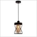 czarna ażurowa lampa wisząca Agar Candellux 31-09579