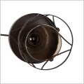czarna lampa wisząca 1 x E27 Agar Candellux 31-09579