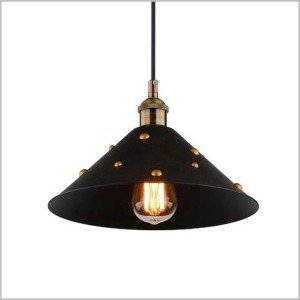 Scrimi czarna lampa wisząca z mosiężnymi ozdobami 1xE27 Candellux