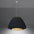 duża czarna lampa wisząca 3 x E27 Bella 60 Sollux SL.0734