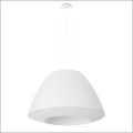 lampa wisząca z białym plisowanym abażurem Bella 60 Sollux SL.0733