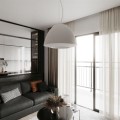 biała lampa wisząca nowoczesnego mieszkania Bella 60 Sollux SL.0733