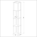 lampa podłogowa 163 cm z ładowarką do telefonu Lucide Menno 44799/81/30