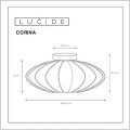 Lucide Corina plafon sufitowy 40 cm 1 x E27