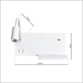 kinkiet Milagro Shelf trzy źródła LED 4W+5W+2W
