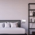 biały kinkiet LED do sypialni Milagro SHELF White ML6343
