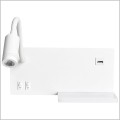 biały kinkiet LED do sypialni Milagro SHELF White ML6343