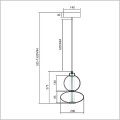 Milagro Daphne lampa wisząca LED 12W 3000K
