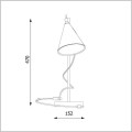 lampa LED na biurko  47 cm 6W Cleoni Rim LA39/B1/116