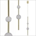 kryształ oprawiony w złoto lampa wisząca LED Vaku LightPrestige  LP-719/2P GD