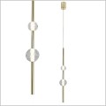złota minimalistyczna lampa wisząca LED Vaku LightPrestige  LP-719/2P GD