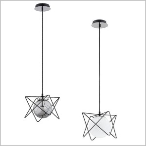 Sagito Trak lampa wisząca szklana kula 1xE14 Alfa