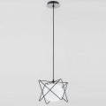 lampa wisząca z biała kula Alfa Sagito Trak 60753