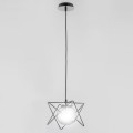 czarno biała lampa wisząca Alfa Sagito Trak 60753